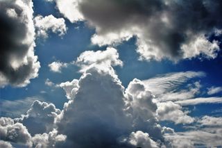 风暴，云，重，云，风暴，云，雨，天空，重云