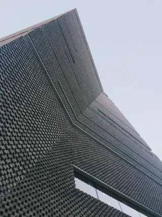 黑色高层建筑低角度照片