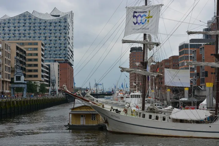 技术、船舶、改造、汉堡、北教堂、海港城、运输、航海