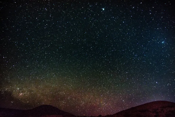 星星，夜晚，天文，光明，黑暗，山脉，夏威夷，天空