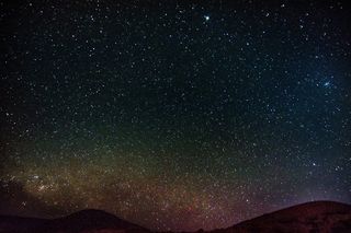 星星，夜晚，天文，光明，黑暗，山脉，夏威夷，天空