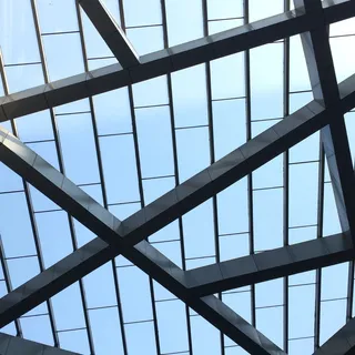 现代、建筑、常规、系统、笼子、窗户、图案、室内