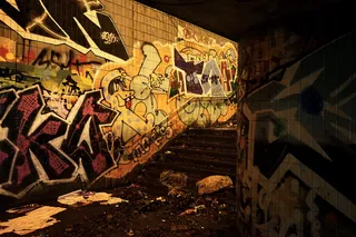 曼彻斯特、hulme、英国、地铁、街头艺术、城市、格拉菲蒂、损坏