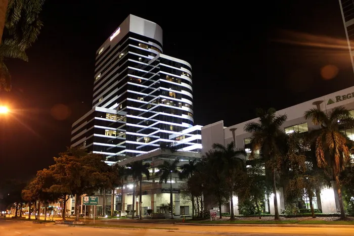 建筑，博克，建筑，商业，城市，城市灯光，城市景观，晚上
