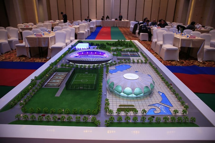 投资会、年会、酒店会议、高角度视野、桌子、无人、室内、建筑