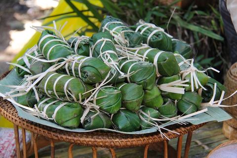 正宗，食物，蔬菜，水果，面条，美味，美味，琅勃拉邦