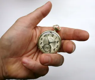 怀表，时间，脸，链，葡萄酒，古董，口袋，时钟