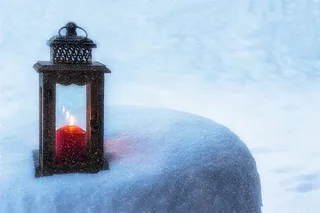 黑色，蜡烛灯笼，白色，表面，灯笼，蜡烛，灯光，情绪