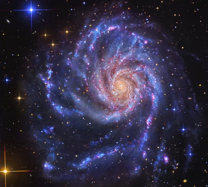 黑、黄、银河、北斗七星、大横杆、m101、雾、科斯姆斯、宇宙