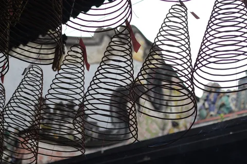 香,登豪宝塔,越南,唐人街,特写,图案,室内,白天 香,登豪宝塔,越南,唐人街,特写,图案,室内,白天