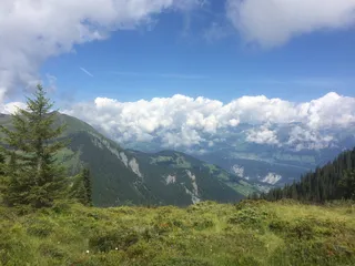 风景，云，l，玉米地，心情，山，云天，自然之美