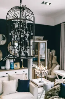 漂亮的复古客厅内饰