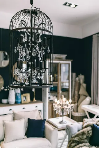 漂亮的复古客厅内饰