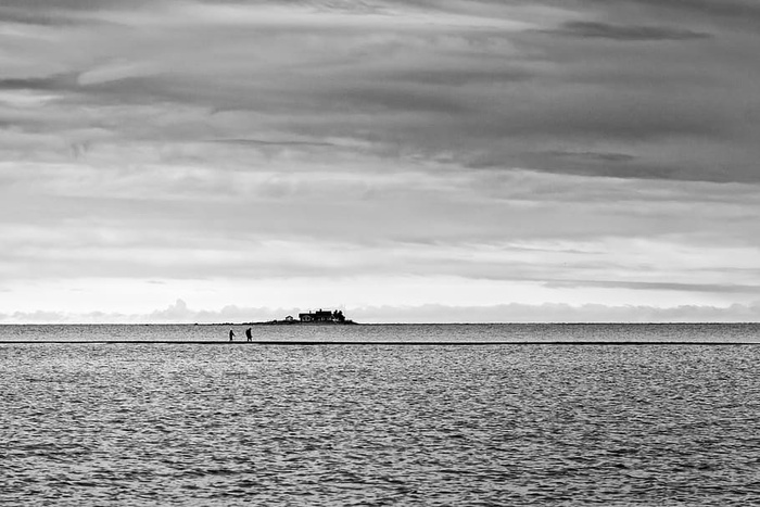 芬兰、卡拉霍基、海浪、散步、斯堪的纳维亚、小路、情侣、大海