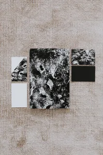 黑白模型商业品牌模板