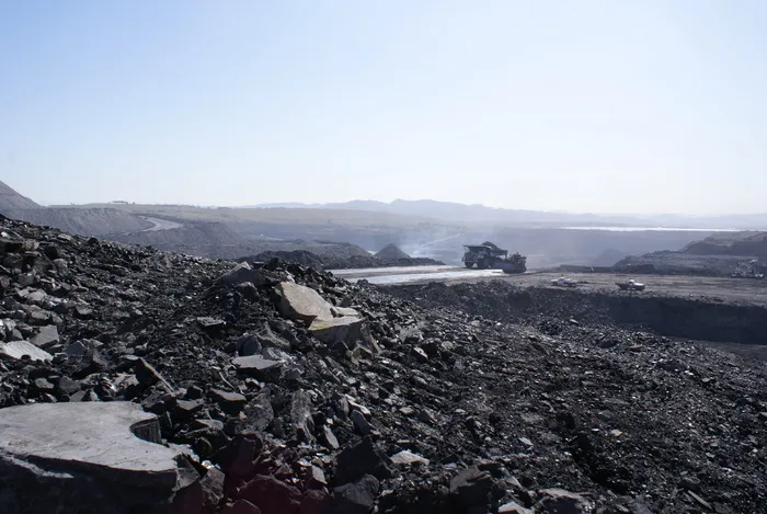 天空、全景、远程、工业、矿山、复制空间、自然、景观