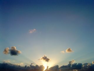 太阳，阳光，天空，日落，光，云天，自然之美，宁静