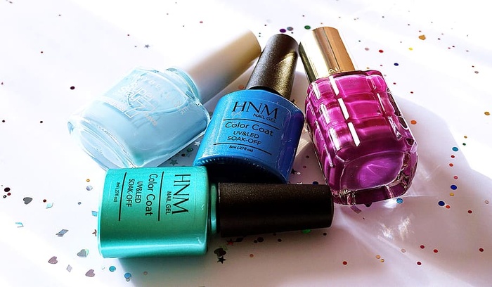 指甲油，指甲艺术，化妆品，指甲，闪光，时尚，女人，没有人