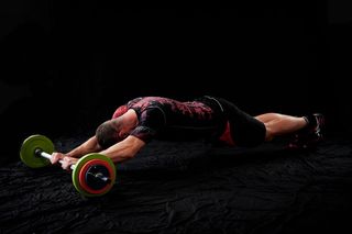 男子，运动，使用，杠铃，支架式，黑色，水面，壶铃