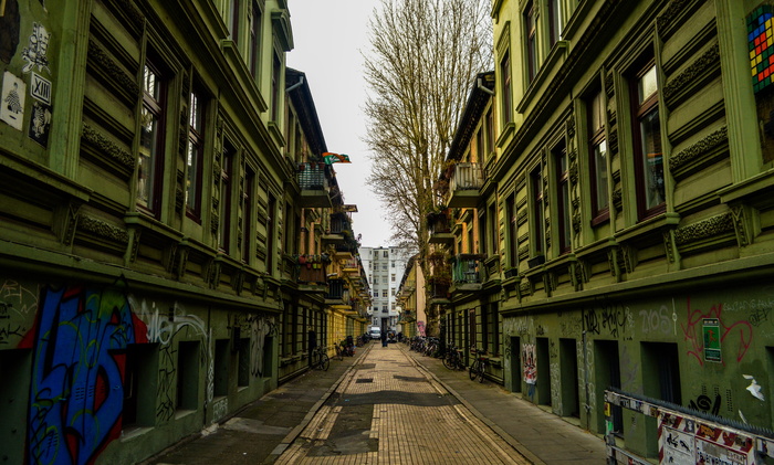 德国, 汉堡, 喷雾, 标签, 颜色, 多彩, 街头艺术, 街道