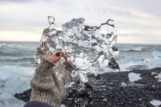 冰岛，乔库尔松，冰山，冰川，纯净，冰，漫游，海洋