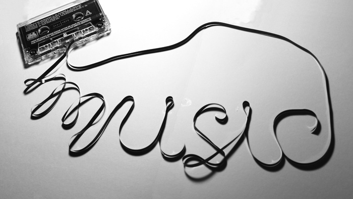 音乐、盒式磁带、磁带、录音棚快照、文本、通信、技术、无人