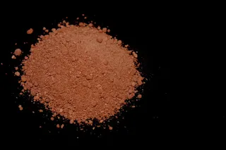 棕色、粉末、黑色、表面、可可、巧克力、食品、特写