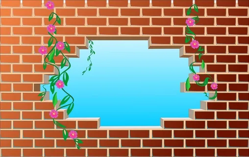 棕色，砖墙，数码，壁纸，砖，墙，设计，窗户