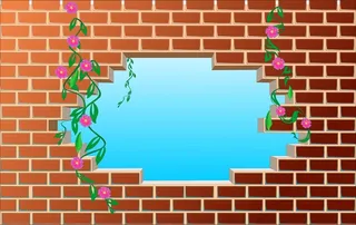 棕色，砖墙，数码，壁纸，砖，墙，设计，窗户