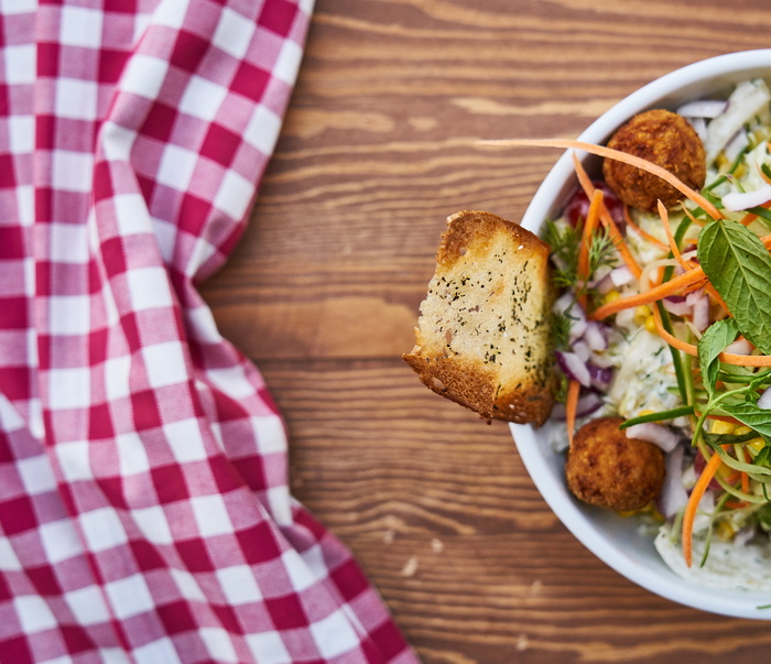 沙拉, 面包, 饮食, 素食主义者, 素食主义者, 番茄, 有机, 背景