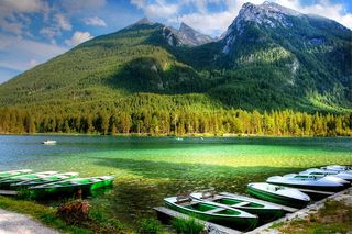 拉姆索、亨特西、阿尔卑斯、自然、巴伐利亚、贝希特斯加登、山脉、景观