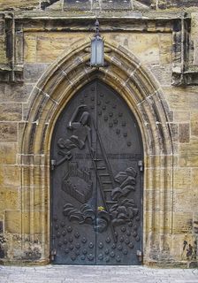 大门，教堂大门，教堂，建筑，砂石大门，历史，旧，砂石