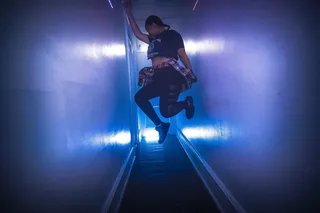 美国，费城，跳跃，跳跃，快乐，兴奋，全长，一个人