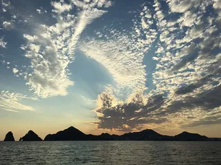 海，黎明，风景，自然，海滩，云朵，黄昏，傍晚