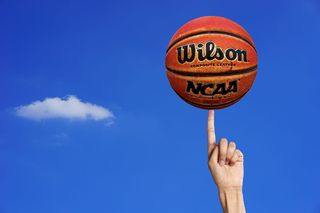 wilson ncaa球，左，人食指，篮球，球，球类比赛，篮球，球类运动