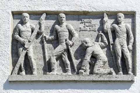 壁画、团体、人、农民、灰泥、雕塑、文化、历史