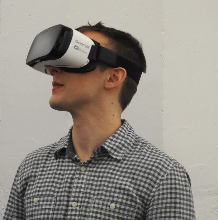 使用，三星gear vr护目镜，Man，虚拟现实，三星gear，vr，三星gear，vr，技术