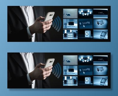 智能，家庭，系统，人，人，公寓，厨房，糟糕