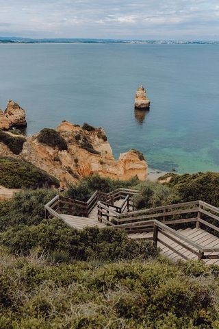 葡萄牙阿尔加维拉各斯的卡米洛海滩（Praia do Camilo）