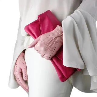 包，手，手套，橙色，皮革，颜色，皮肤，时尚