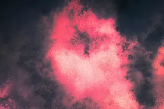 天空，云，大气，光，暗，烟-物理结构，爆炸，红色