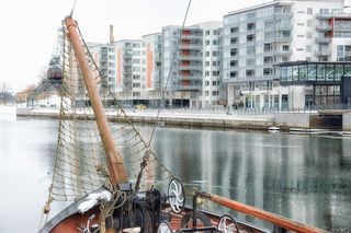 城市, 城市景观, 水, 水景, 冬天, 寒冷, 雪, 冰