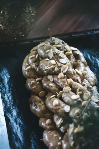 传统的捷克圣诞节Vánočka