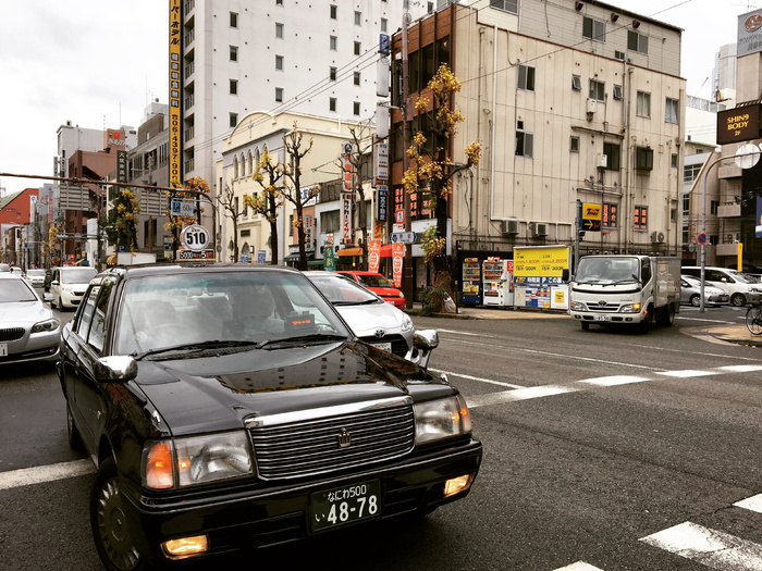 日本，重庆，街道，出租车，大阪，城市，交通方式，机动车