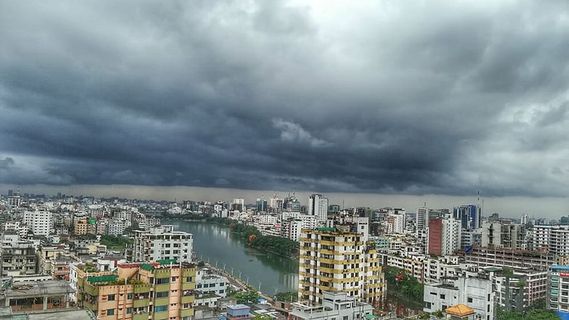 云，天空，城市，雨，建筑，建筑外部，建筑结构，建筑