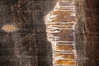 灰色织物、应力、应力、磨损、撕裂、拉扯、分离、故障