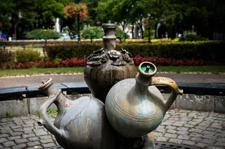 克鲁格，喷泉，喷水，水滴，水，滴水，湿，液体