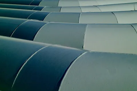 行业、管道、管道、焊缝、分段、连续、全框架、背景