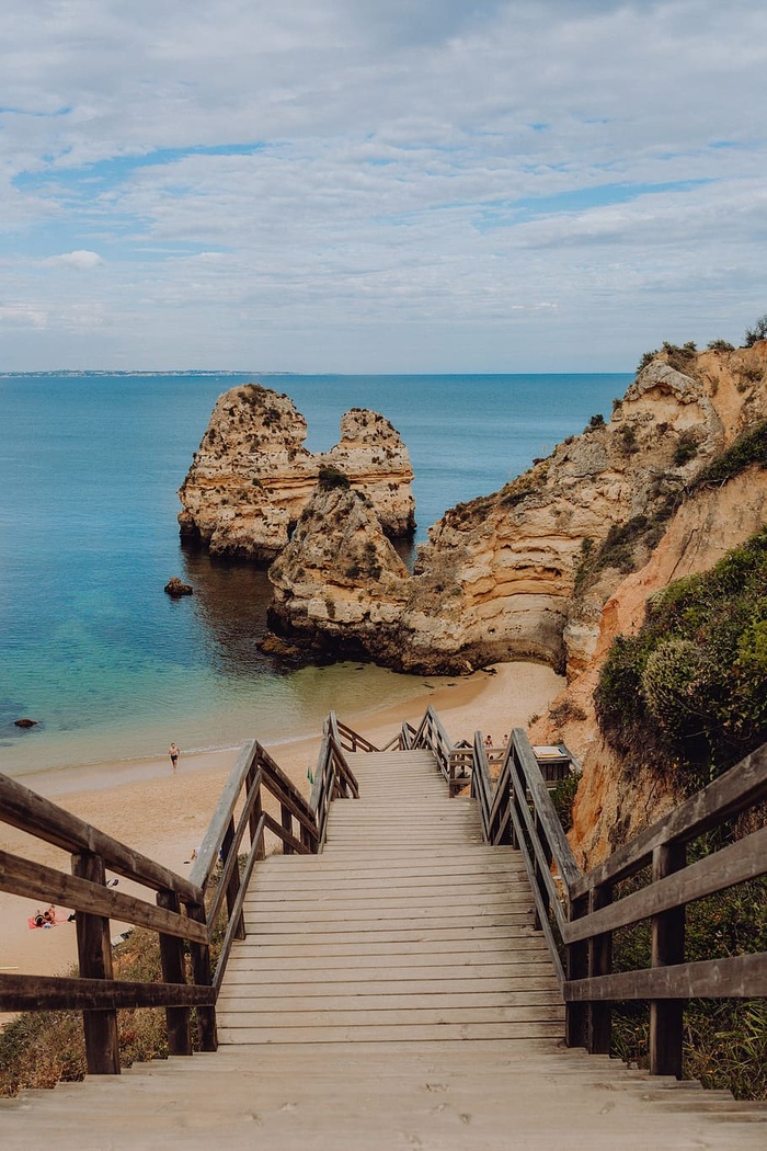 葡萄牙阿尔加维拉各斯的卡米洛海滩（Praia do Camilo）