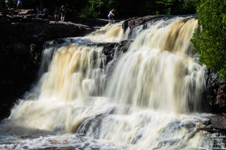 美国，明尼苏达州，瀑布，长时间曝光，水，运动，流水，风景-自然